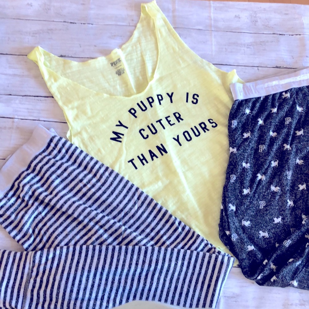 Victoria’s Secret Pink 3 Piece PJ Set